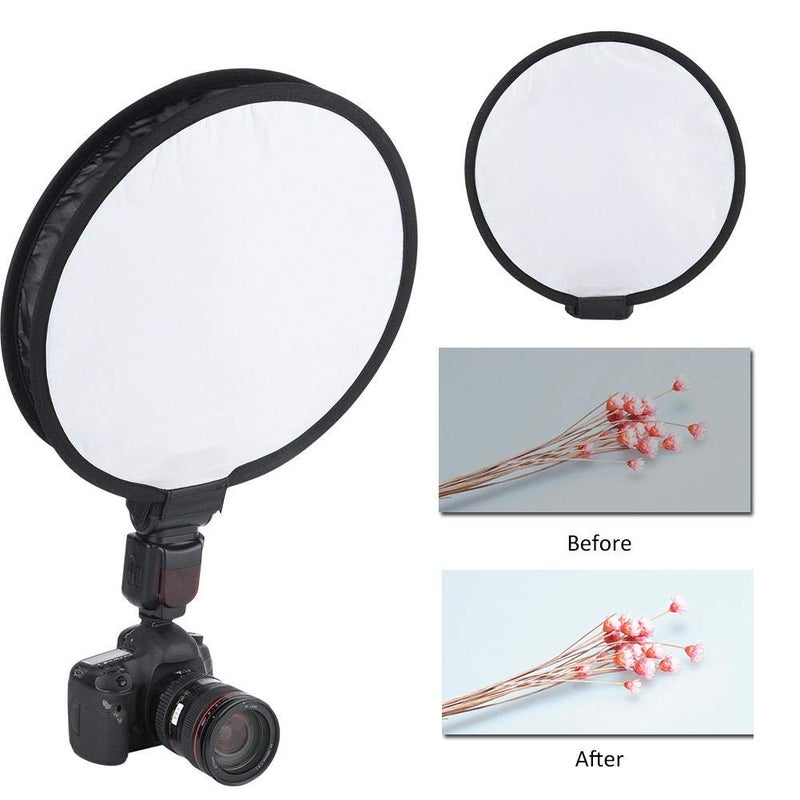 Serounder Softbox Diffuser, 40CM Portable Foldable Round-Shape Nylon Softbox Diffuser with a Storage Bag for Camera Flash Light - Image 5